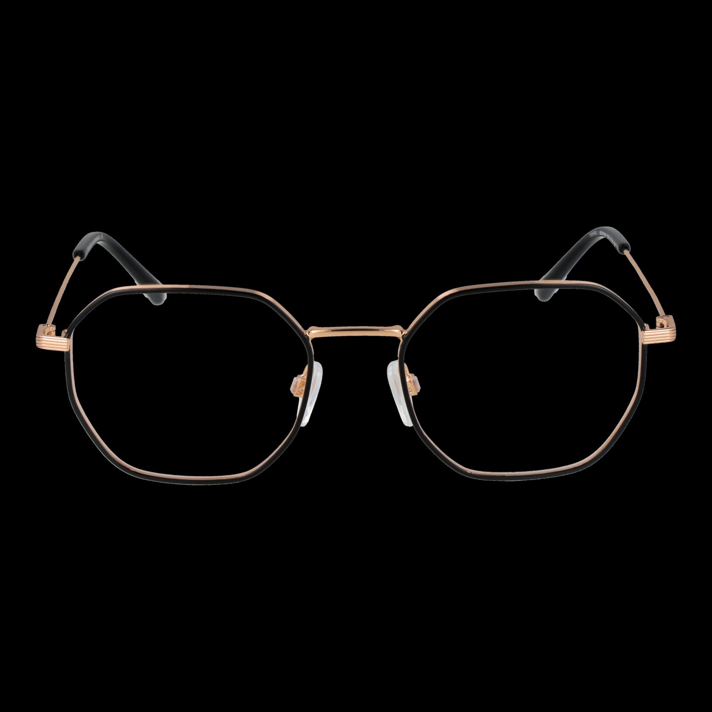 BULGET MOD. BG1774MT 5109B gent's eyeglasses, geometric frame, black background