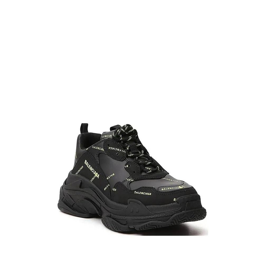 Balenciaga Black Calfskin Chunky Sneakers