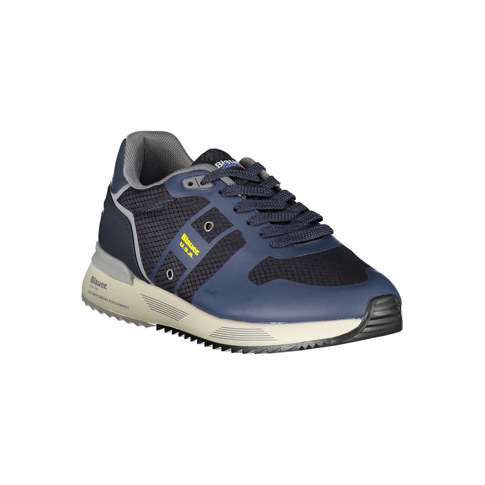 Blauer Dapper Blue Sneakers with Contrast Detailing featuring suede lace-up design, crafted for durability and comfort.