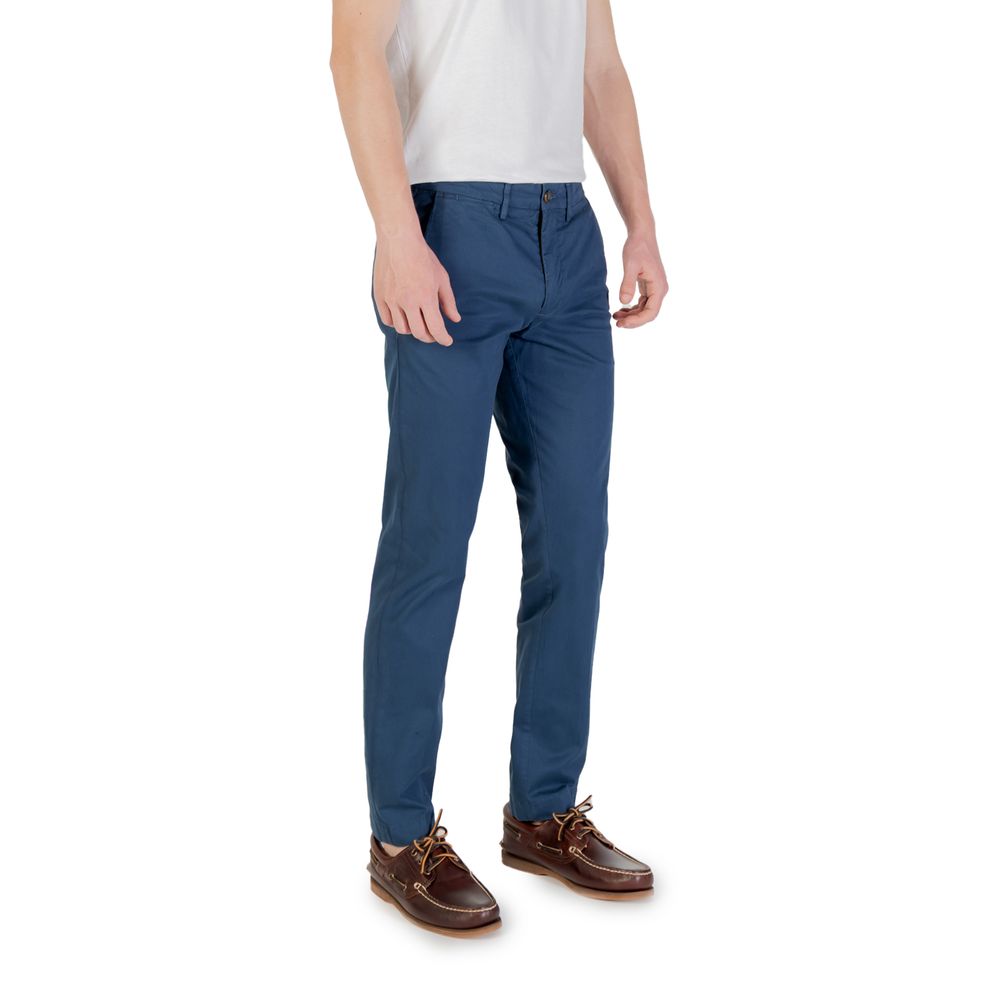 Borghese Blue Cotton Skinny Pants
