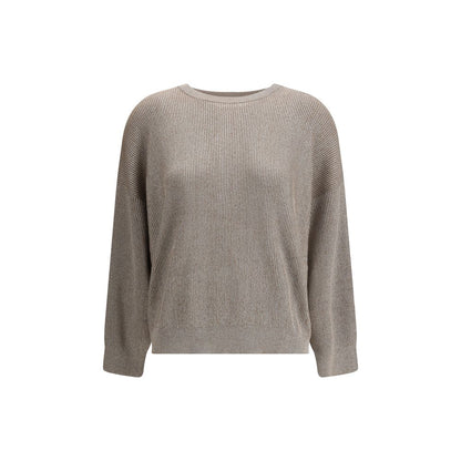 Brunello Cucinelli Beige Cotton Sweatshirt