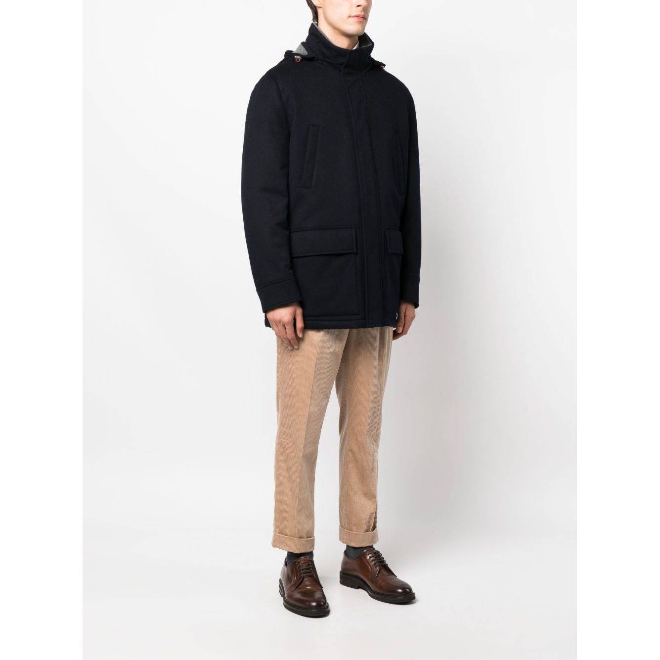 Brunello Cucinelli Detachable hood padded coat