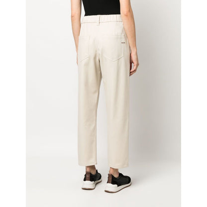 Brunello Cucinelli Elasticated straight-leg trousers