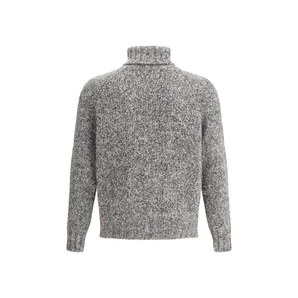 Brunello Cucinelli Gray Alpaca Vicugna Pacos Turtleneck