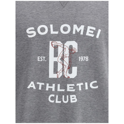 Brunello Cucinelli Gray Cotton Sweatshirt