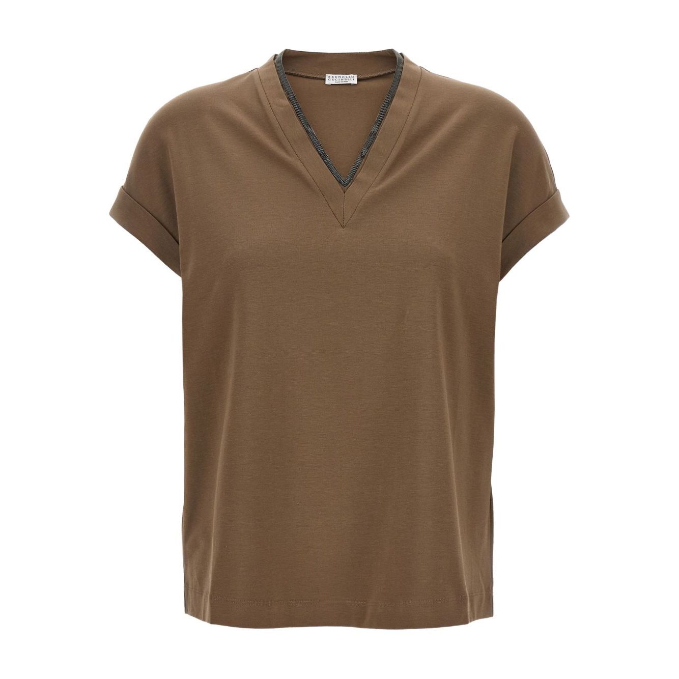 Brunello Cucinelli T-shirts and Polos Brown
