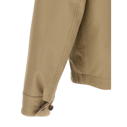 Burberry Beige Wool Shell Jacket
