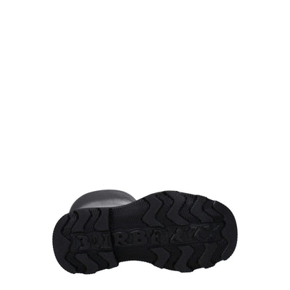 Burberry Black Cotton Rain Boots