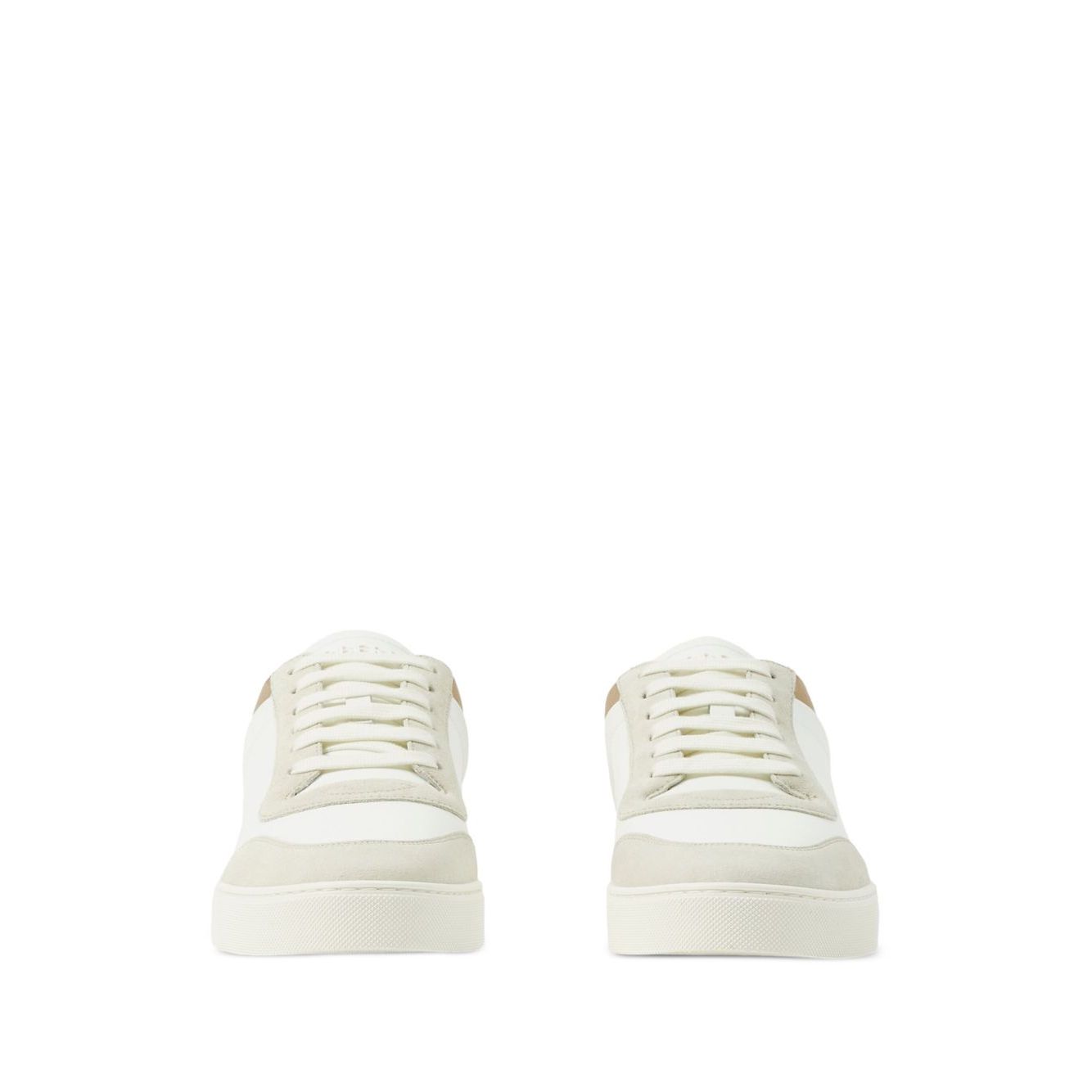 Burberry Leather, suede and check sneakers Sneakers