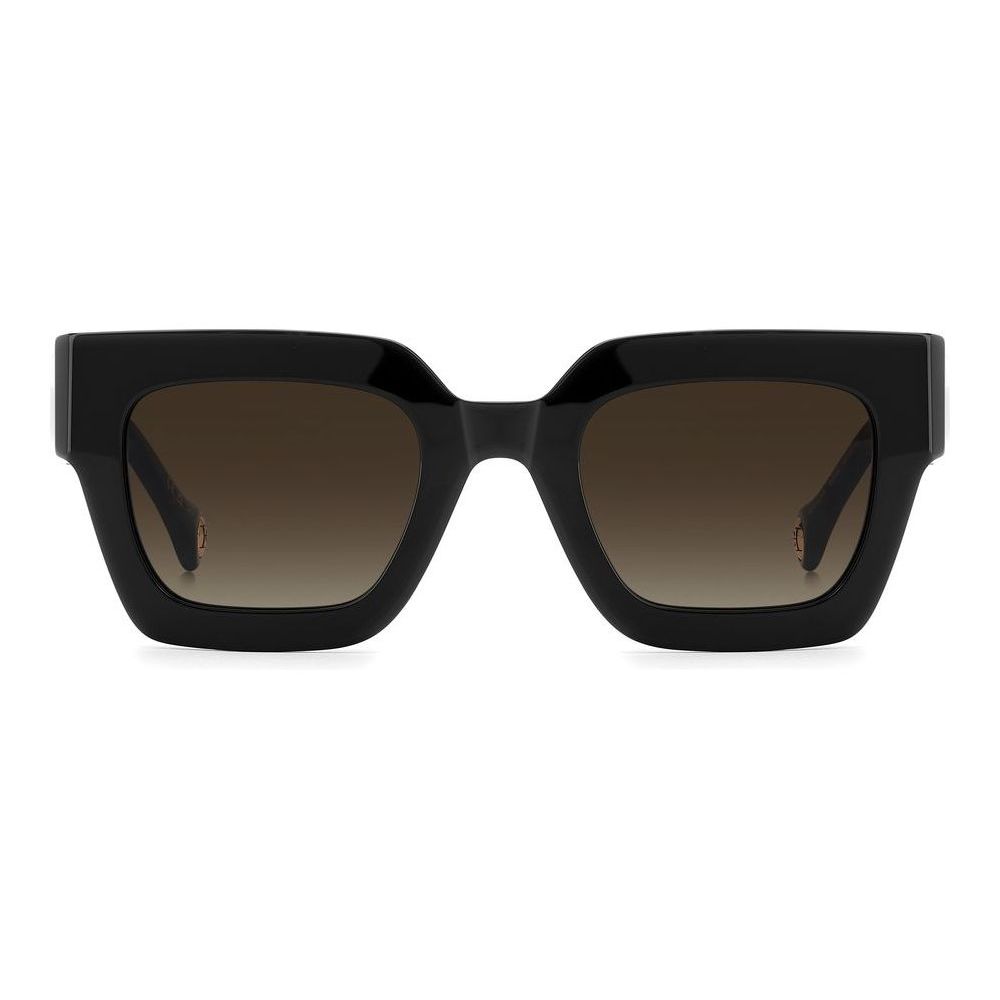 CAROLINA HERRERA MOD. HER 0328_S acetate lady sunglasses with black frame and brown lenses