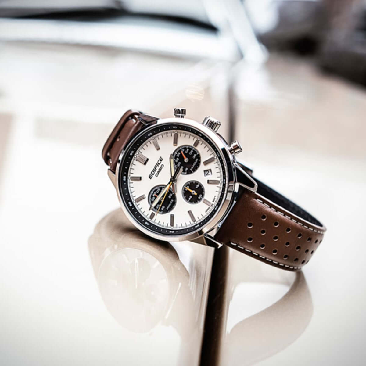 CASIO EDIFICE Mod. STANDARD CHRONOGRAPH - CHAMPAGNE WATCHES