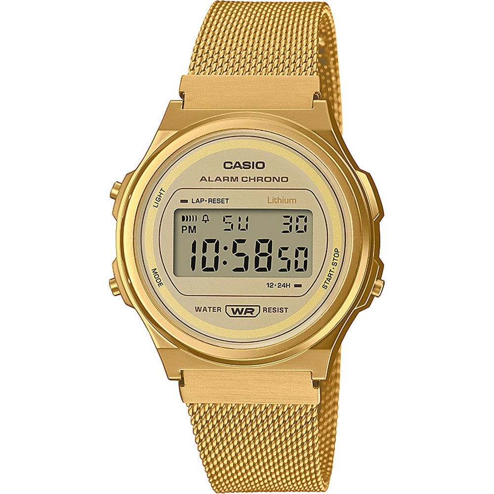 CASIO VINTAGE Mod. ROUND - GOLD MESH