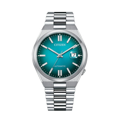 CITIZEN WATCHES Mod. NJ0151-88X with silver bracelet and teal dial.