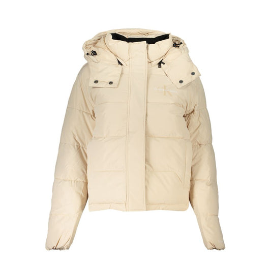 Calvin Klein Beige Polyester Women Jacket