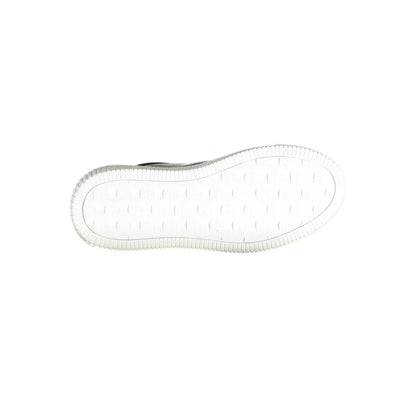 Sole view of Calvin Klein Black Polyester Women Sneaker showcasing durable craftsmanship.