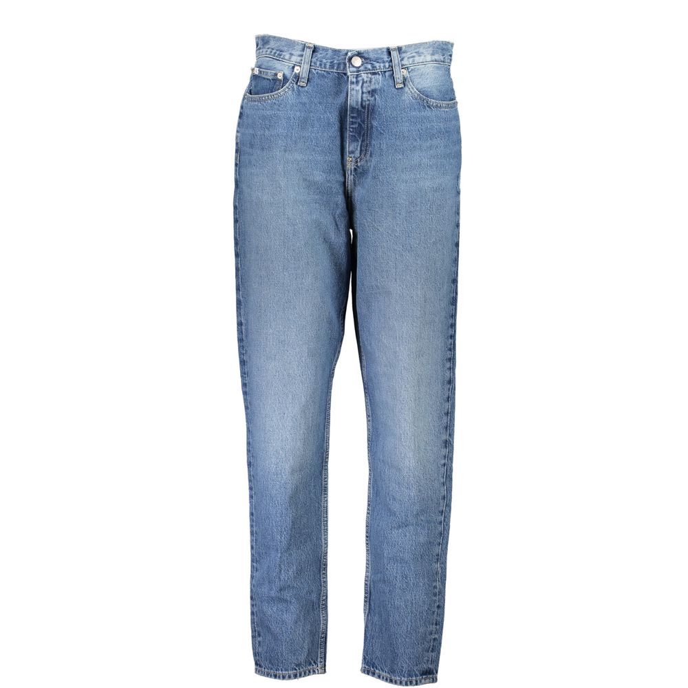Calvin Klein Blue Cotton Women Jean