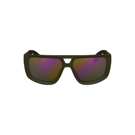 Calvin Klein Green Plastic Men Sunglass with square lenses and modern design