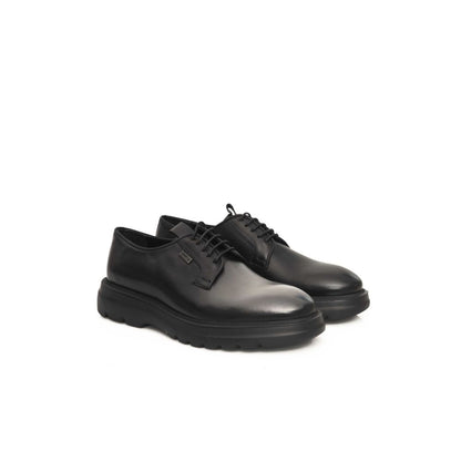 Cerruti 1881 "Black Calfskin Men Derby Shoe"