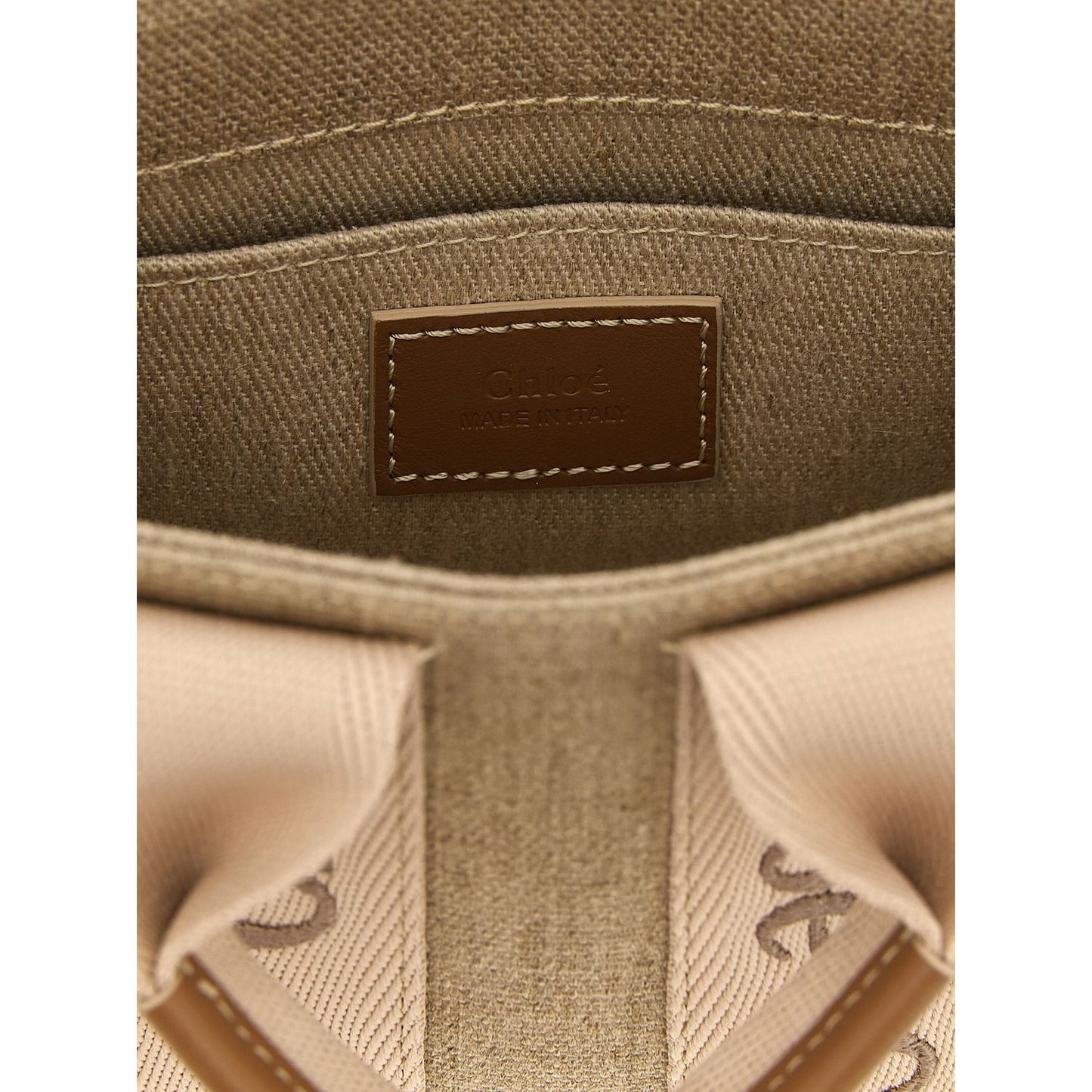 Chloé Multicolor Linen Handbag