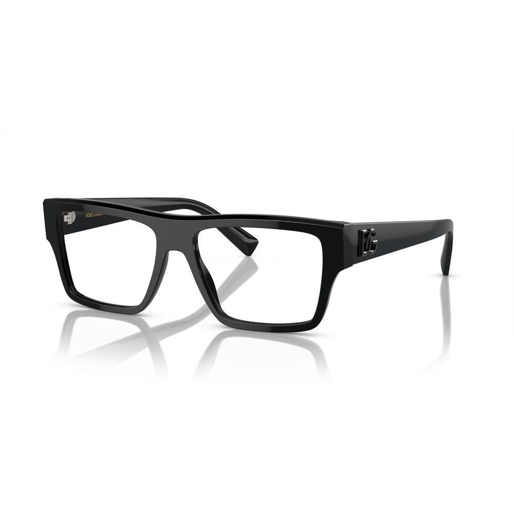 DOLCE & GABBANA MOD. DG 3382 acetate glasses for gents, displayed in sleek black design.