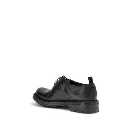 Dolce & Gabbana Black Calf Leather Bos Taurus Oxfords And Derbies