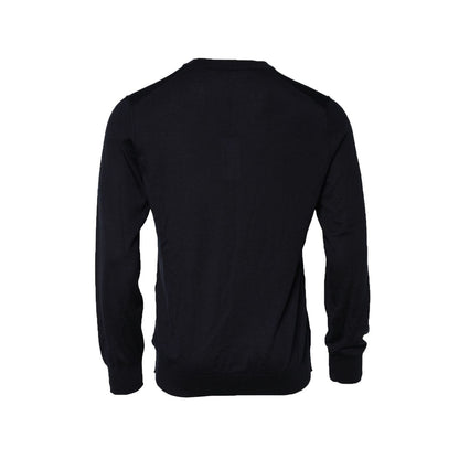 Dolce & Gabbana Black Cashmere Crew Neck Sweatshirt Sweater