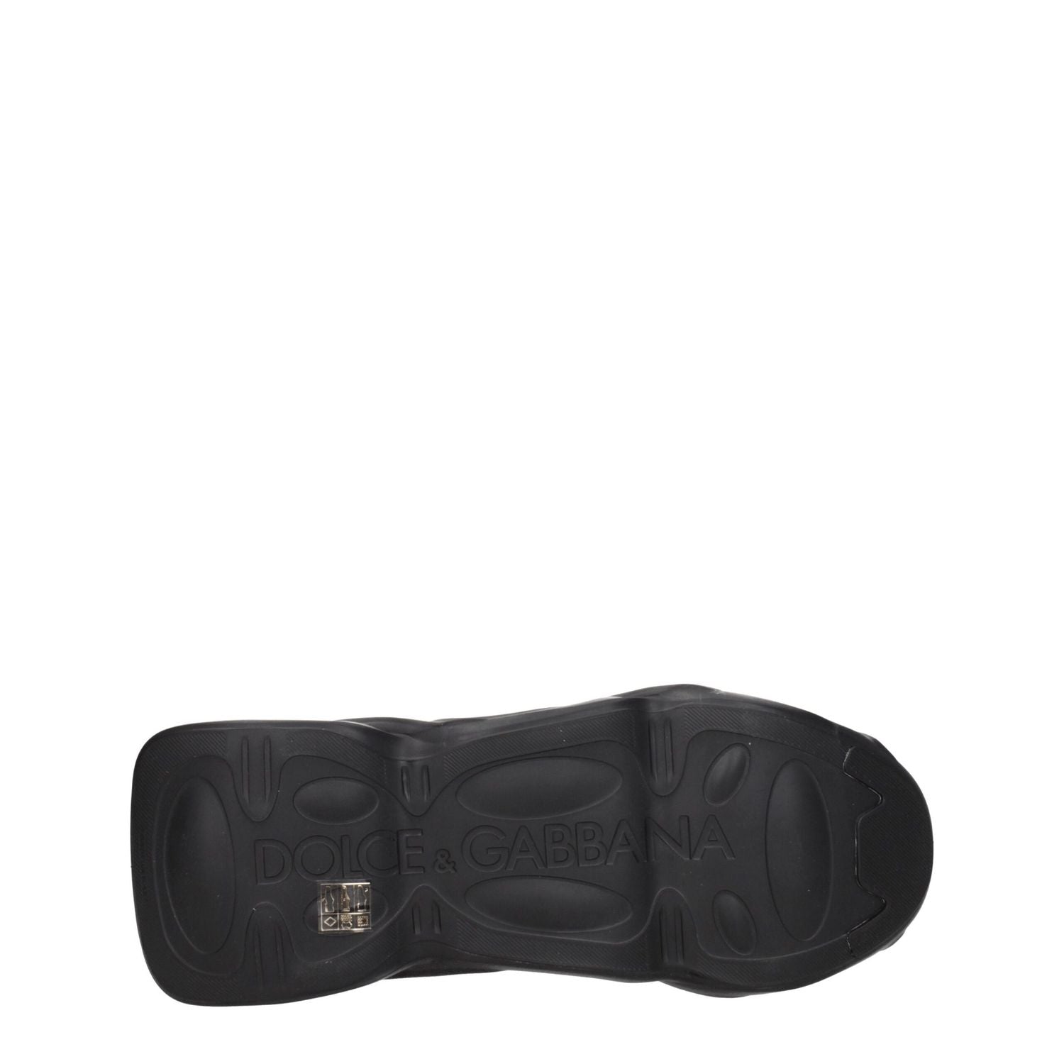 Dolce & Gabbana Black Fabric Chunky Sneakers