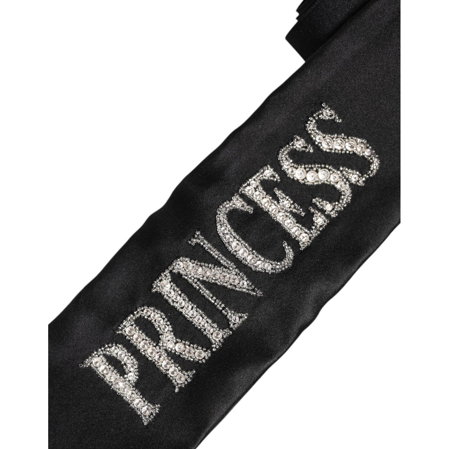 Dolce & Gabbana Black Princess Fantasy Braided Waist Belt