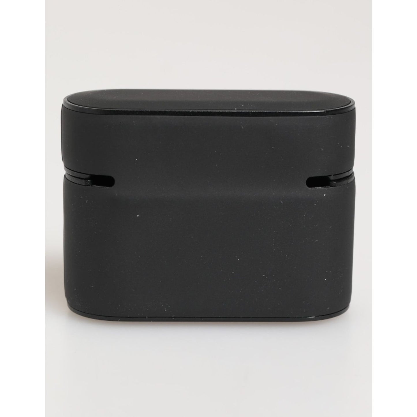 Dolce & Gabbana Black Yellow Rubber Logo Embossed Accessory Airpods Case