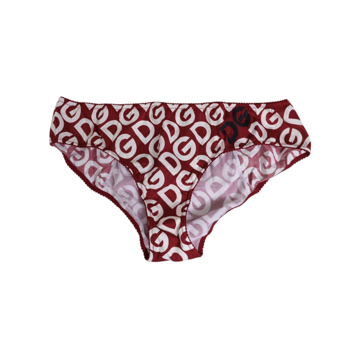Dolce & Gabbana Bordeaux DG Logo Slip Bottom Brief Underwear