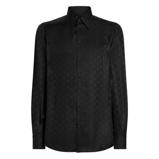 Dolce & Gabbana DG logo martini jacquard shirt