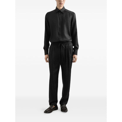 Dolce & Gabbana DG logo martini jacquard shirt