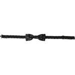 Dolce & Gabbana Black Silk Floral Adjustable Neck Men Papillon Bow Tie Dolce & Gabbana Black