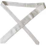 Dolce & Gabbana White Dotted Silk Classic Adjustable Men Tie Dolce & Gabbana Light Gray