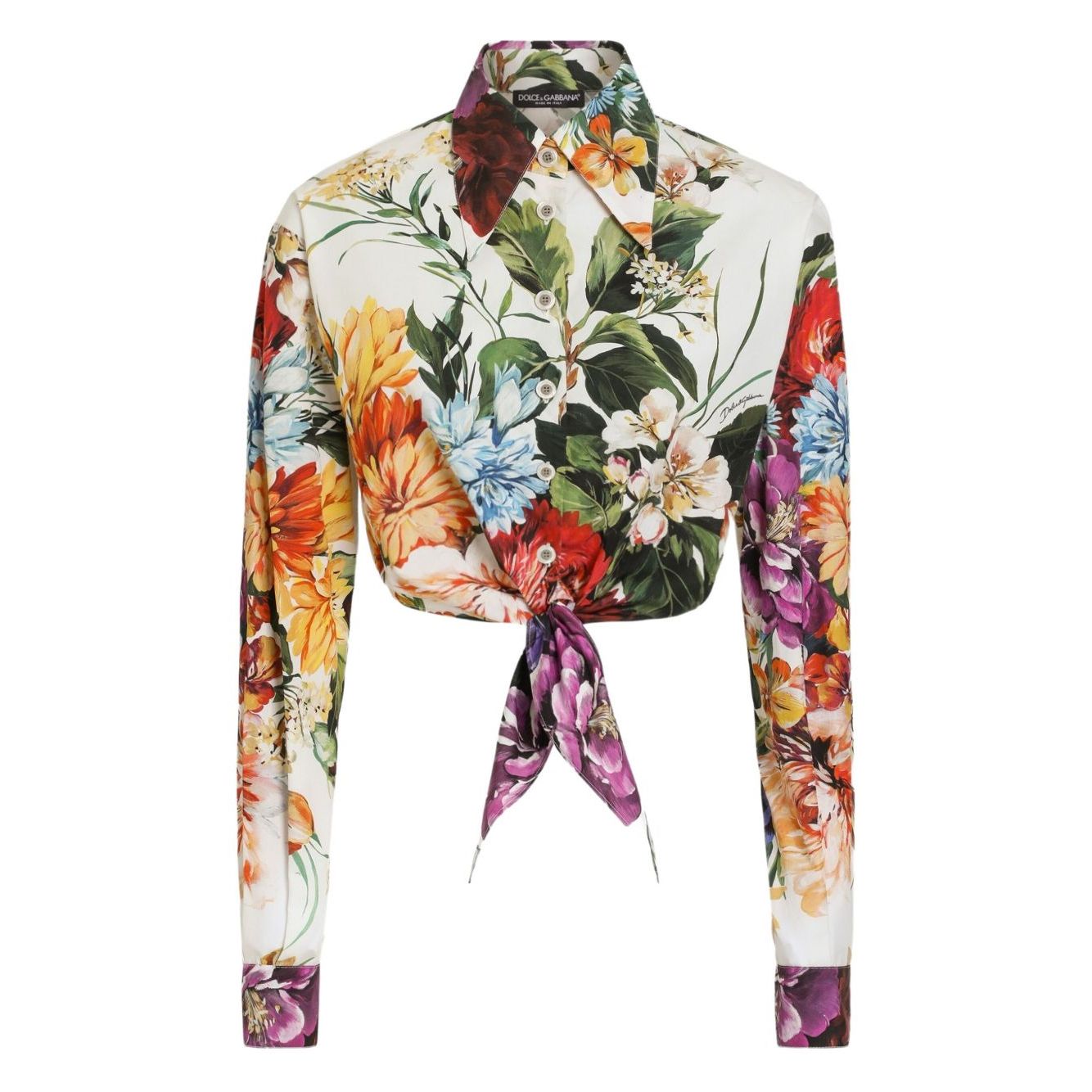 Dolce & Gabbana Floral print poplin shirt