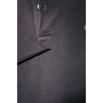 Dolce & Gabbana Gray Cotton Crown Collared Men Polo T-shirt