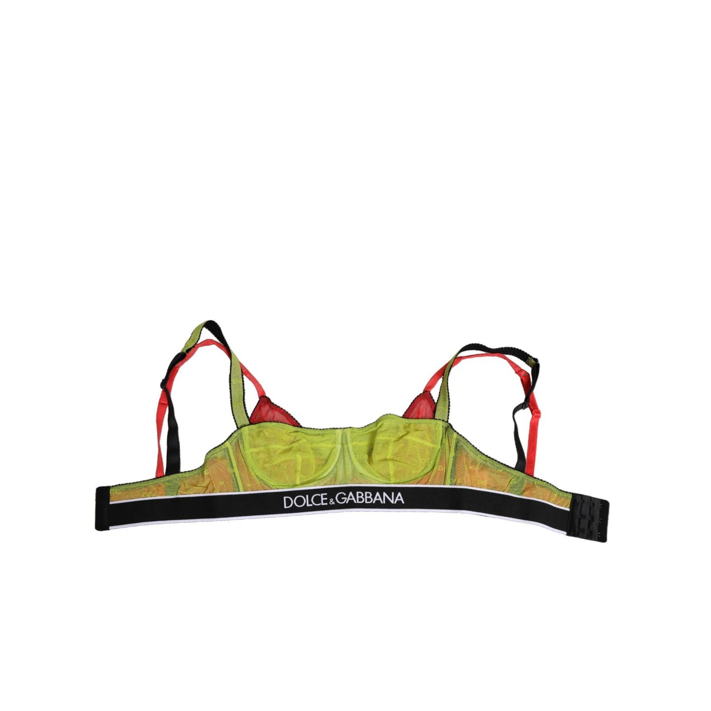 Dolce & Gabbana Green Nylon Soft Cup Balconnet Bra Underwear