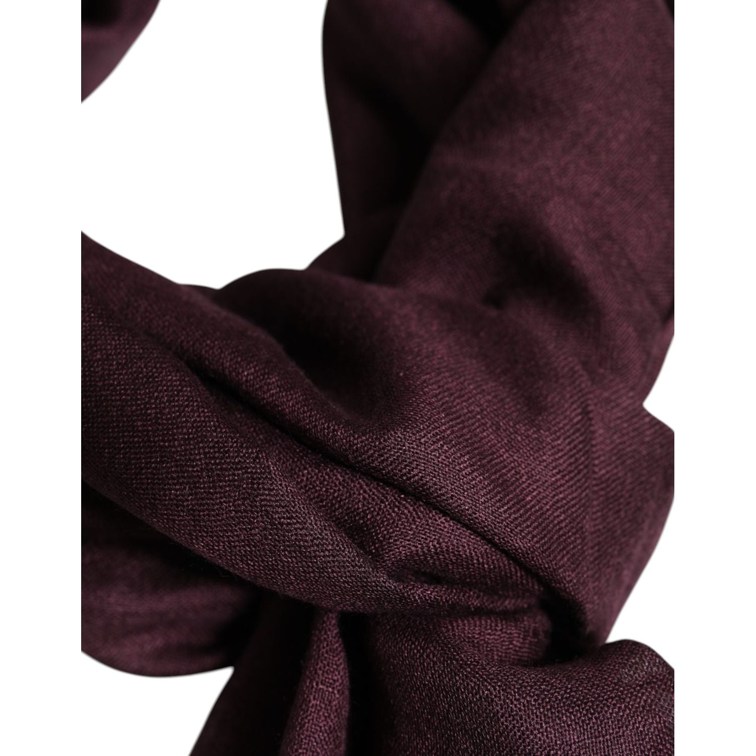 Dolce & Gabbana Maroon Cashmere Neck Warmer Wrap Shawl Scarf