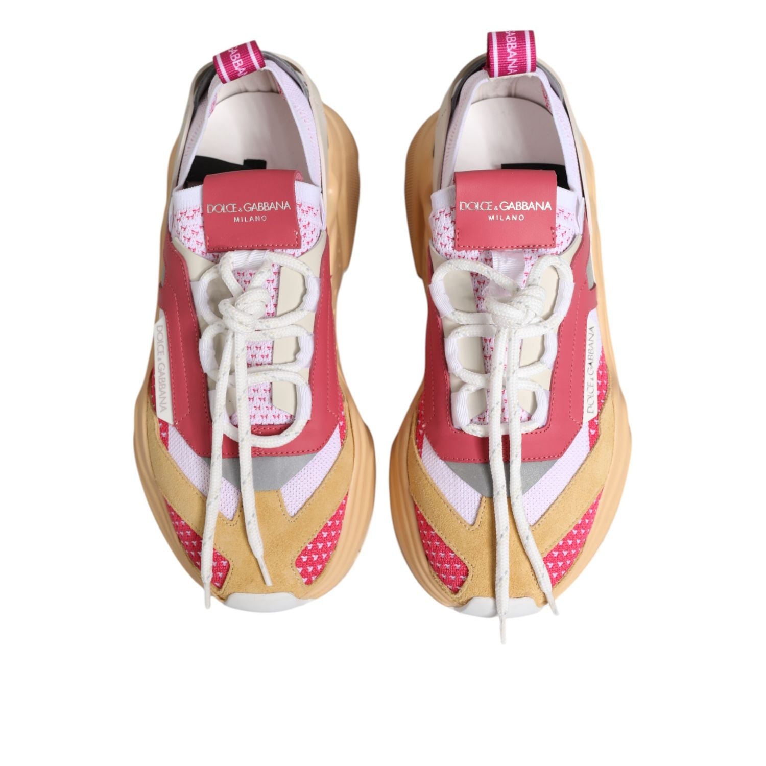 Dolce & Gabbana Multicolor Leather Daymaster Low Top Sneakers Shoes