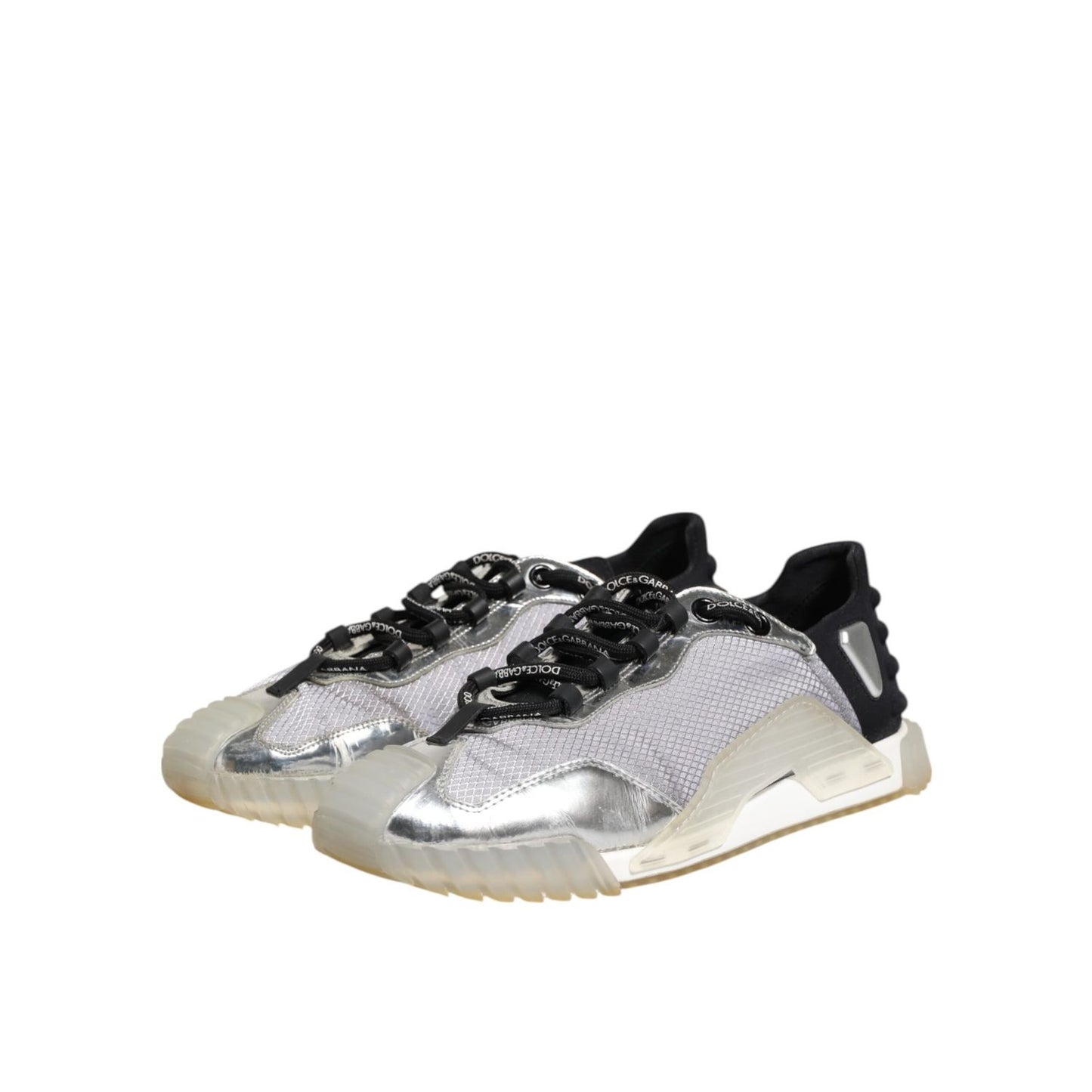 Dolce & Gabbana Multicolor Silver Logo Low Top NS1 Sneakers Shoes