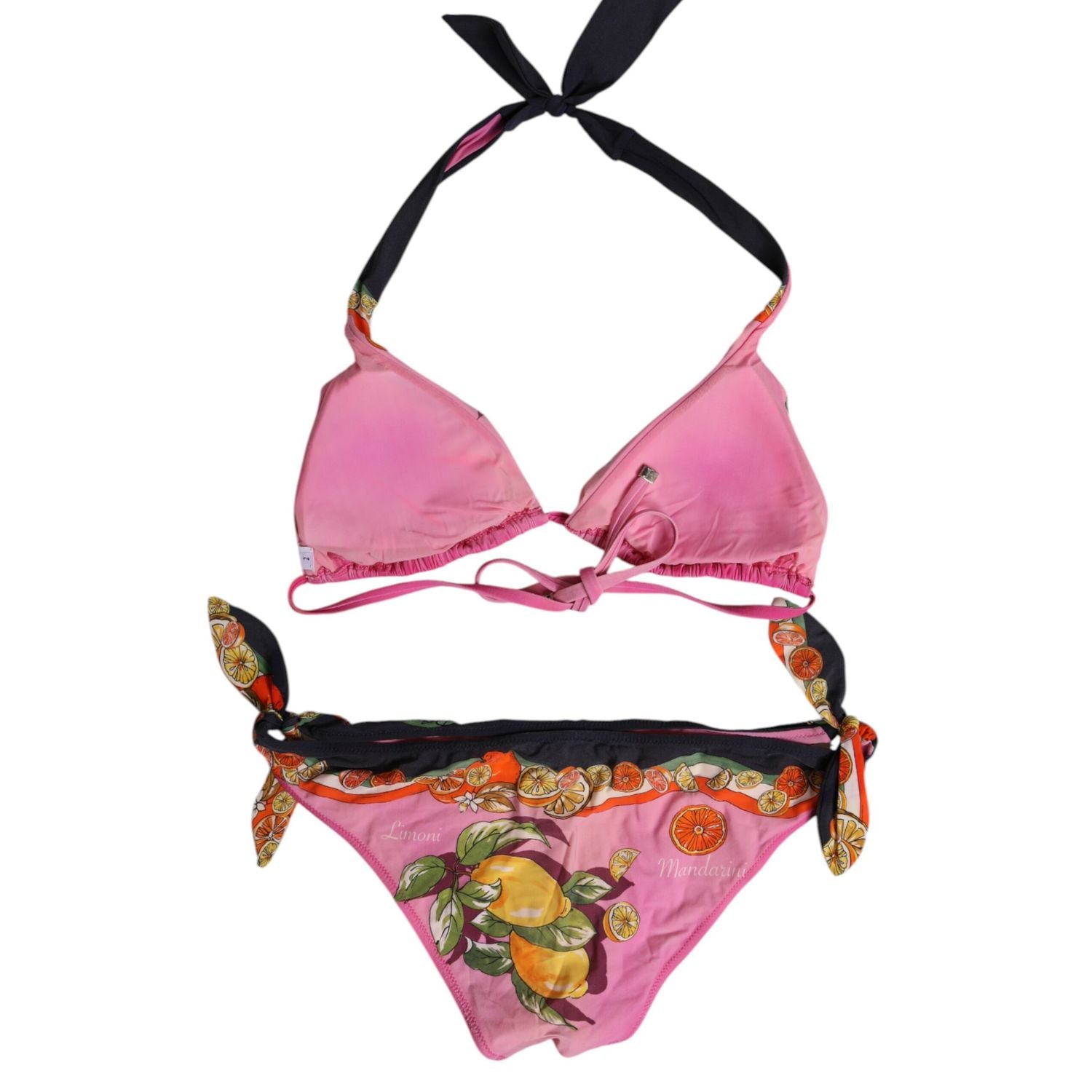 Dolce & Gabbana Pink Printed Swimsuit 2 Piece Top Bottom Swimwear