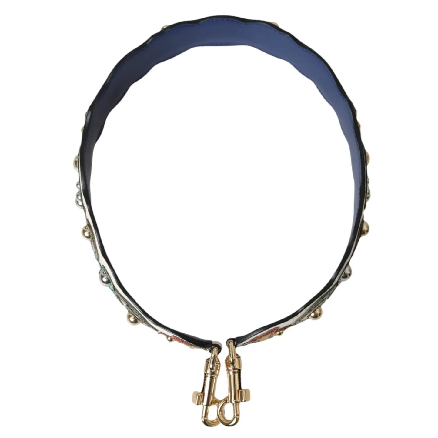 Dolce & Gabbana White Leather Handbag Belt Accessory Shoulder Strap