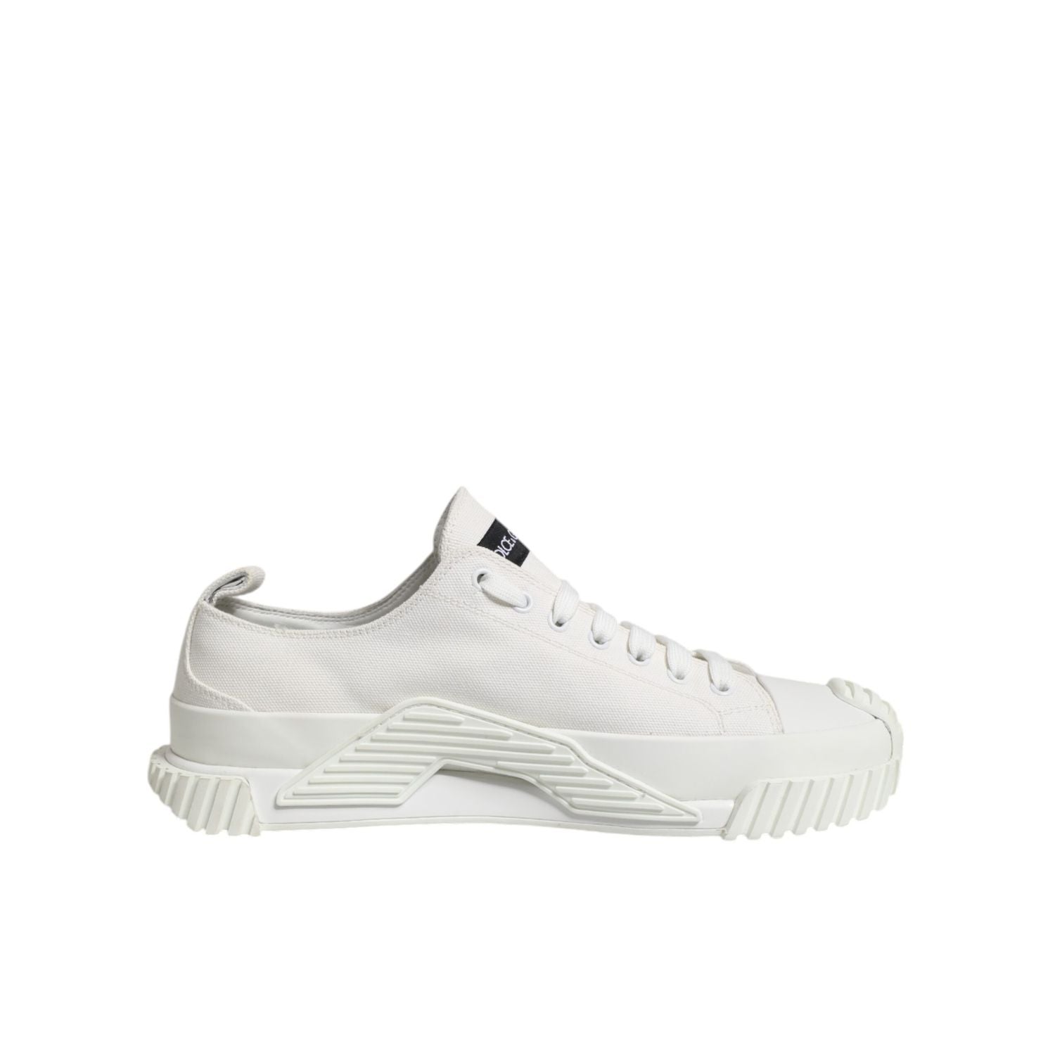 Dolce & Gabbana White Logo Graffiti Low Top Sneakers Shoes