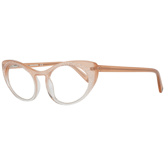 Dsquared² Pink Women Frames 1728,67465543840,Accessories,Dsquared²,Glasses (Frames) - Glasses and Sunglasses - Accessories,Glasses and Sunglasses - Accessories,New with tags,Pink,Women