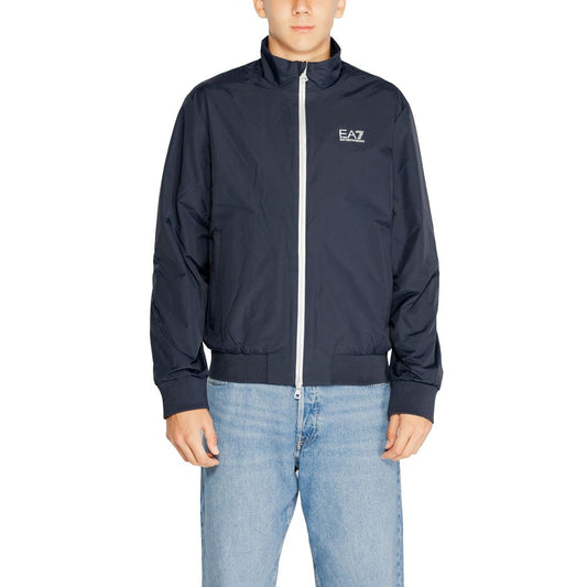 EA7 Emporio Armani Blue Polyamide Jackets And Coat