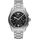 EMPORIO ARMANI Mod. FEDERICO stainless steel quartz chronograph wristwatch