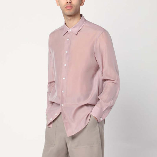Lardini Pink shirt in silk blend ESVIRGILESC1937/Q_LARDI-610_401