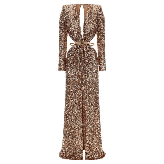 Elisabetta Franchi Multicolor Polyester Long Dress