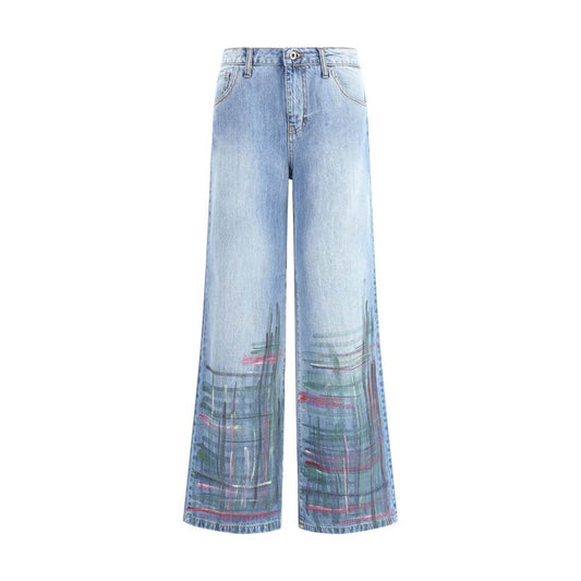 Ella Blue Cotton Jeans Denim