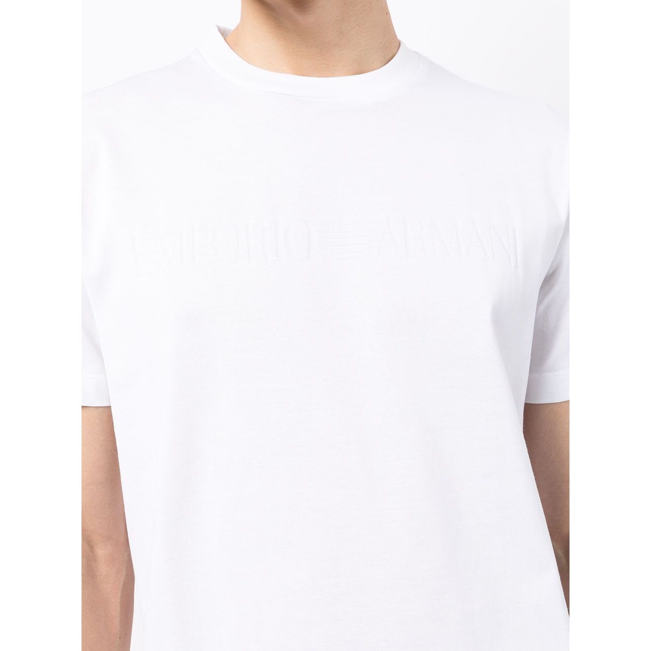Emporio Armani T-shirts and Polos White Topwear